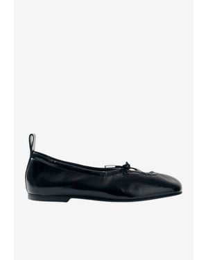 Alohas Rosalind Leather Ballet Flats - Black