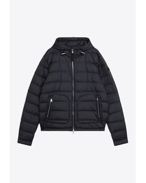 Moncler Short Hooded Down Jacket - Blue
