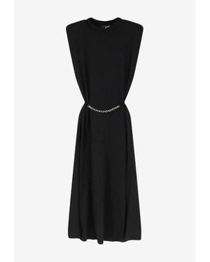 Pinko Alexiana Chain-Embellished Maxi Dress - Black