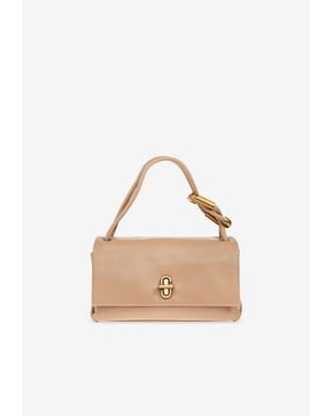 Marc Jacobs Mini Leather Dual Handbag - Natural