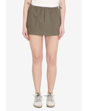 Alexander Wang Elasticated Mini Skirt - Grey
