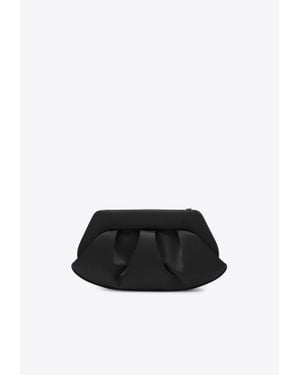 THEMOIRÈ Emera Satin Clutch Bag - White