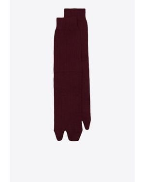 Maison Margiela Tabi Knee-High Socks - Purple