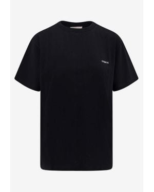 Coperni Logo Print Boxy T-Shirt - Black