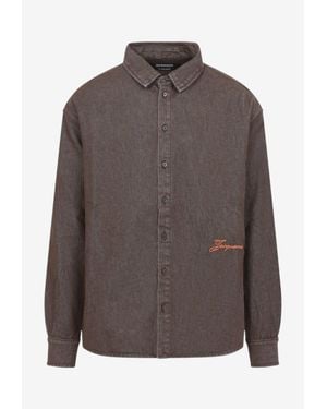 Jacquemus La Chemise De-Nimes Simon Shirt - Brown
