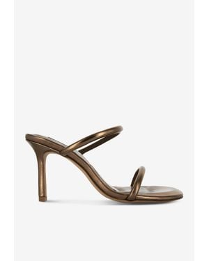Senso Upton Iii 85 Metallic Leather Sandals - White