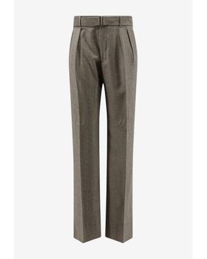 Tagliatore Nevil Belted Pants - Gray