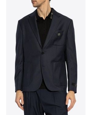 Versace Medusa Biggie Single-Breasted Blazer - Black