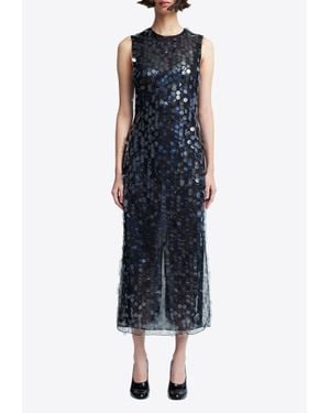 16Arlington Tovia Sequined Midi Dress - Blue