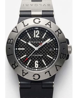 BVLGARI Chronograph 41Mm Aluminum Watch - Gray