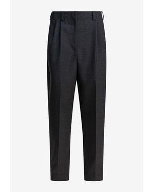 Givenchy Wool Tailored Pants - Blue