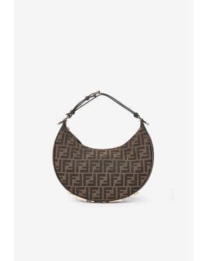 Fendi Small Graphy Ff Jacquard Shoulder Bag - Blue