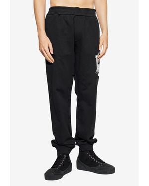 Versace Printed Track Pants - Black