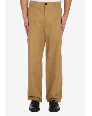 Gucci Compact Twill Pants - Natural