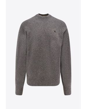 Burberry Ekd Cashmere Sweater - Grey