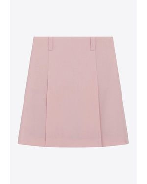 Miu Miu Mohair Blend Mini Skirt - Pink