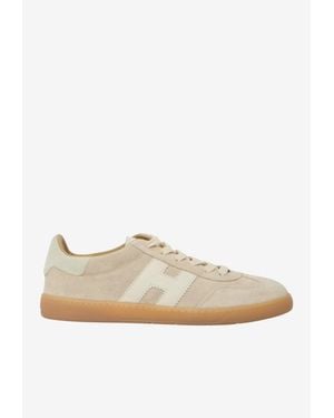 Hogan Cool Suede Low-Top Sneakers - White