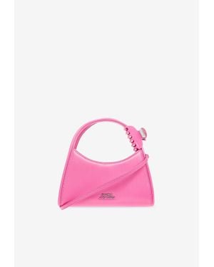Marc Jacobs Glam Claw Clip Leather Crossbody Bag - Pink