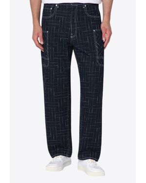 KENZO Waves Cargo Jeans - Blue