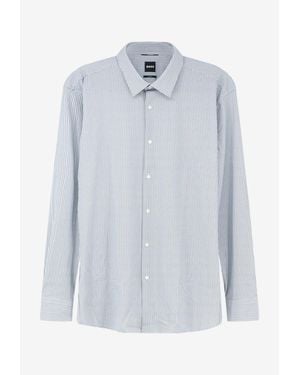 BOSS Hank Buttoned Shirt - Blue