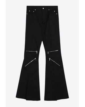 Rick Owens Bolan Flared Cargo Jeans - Black