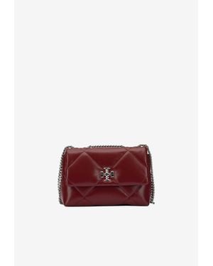 Tory Burch Small Kira Quilted Leather Shoulder Bag - Red