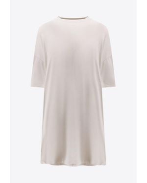 Balenciaga Semi-Fitted Mini T-Shirt Dress - White