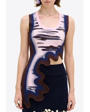 Ph5 Kerry Wavy Tank Top - Blue
