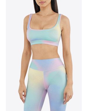 THE GIVING MOVEMENT x YOOX Candyfloss Cross Back Sports Bra - Blue