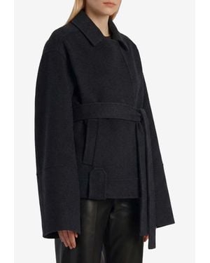 KHAITE Alder Double-Face Coat - Blue