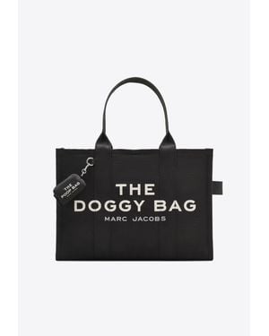 Marc Jacobs Doggy Canvas Tote Bag - Black