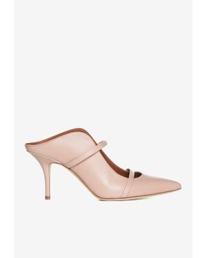 Malone Souliers Maureen 70 Leather Mules - Pink