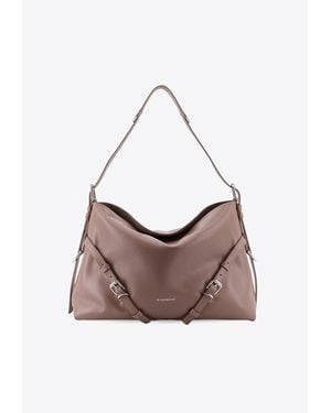 Givenchy Medium Voyou Leather Crossbody Bag - Pink
