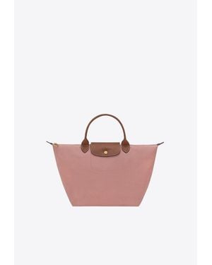 Longchamp Medium Le Pliage Original Bag Tote Bag - Pink