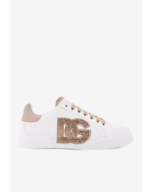 Dolce & Gabbana Portofino Low-Top Trainers - White