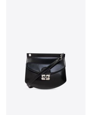 Ganni Small Apo-G Chain Shoulder Bag - Black