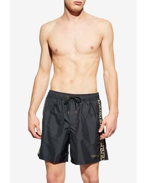 Versace Greek Swim Shorts - Blue