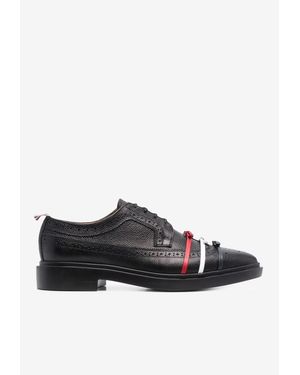 Thom Browne Longwing Calf Leather Brogue Shoes - Black