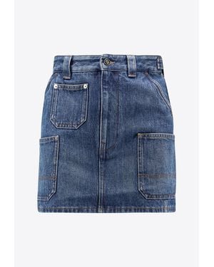 Givenchy Denim Mini Skirt - Blue