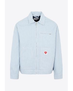 Carhartt Terrell Striped Zip-up Jacket - Blue