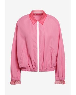 Fendi Zip-Up Bomber Jacket - Pink