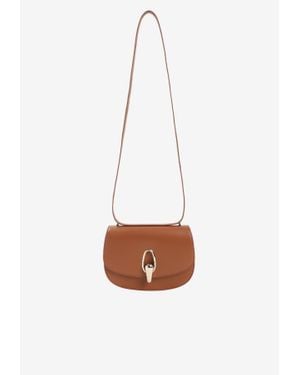 Giorgio Armani Leather Shoulder Bag - White
