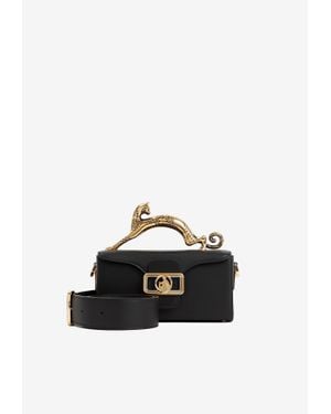 Lanvin Nano Cat Pencil Top Handle Bag - Black
