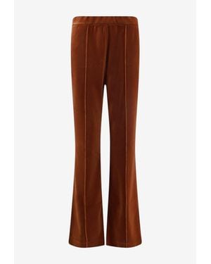 Tom Ford Velvet Straight-Leg Pants - Brown