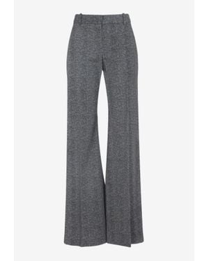 Ermanno Scervino Chevron Straight-Leg Trousers - Grey