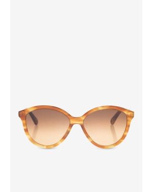 Chloé Logo Cat-Eye Sunglasses - Natural