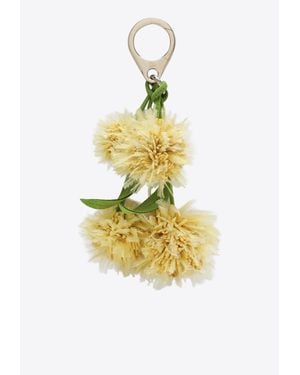 Christian Louboutin Mimosa Flower Bag Charm - Metallic