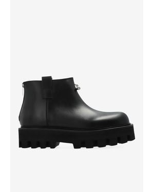 McQueen Platform Ankle Boots - Black