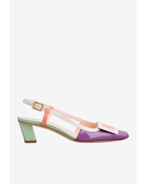 Roger Vivier Belle Vivier 45 Slingback Court Shoes - Pink
