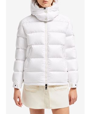 Moncler Maire Hooded Short Down Jacket - White